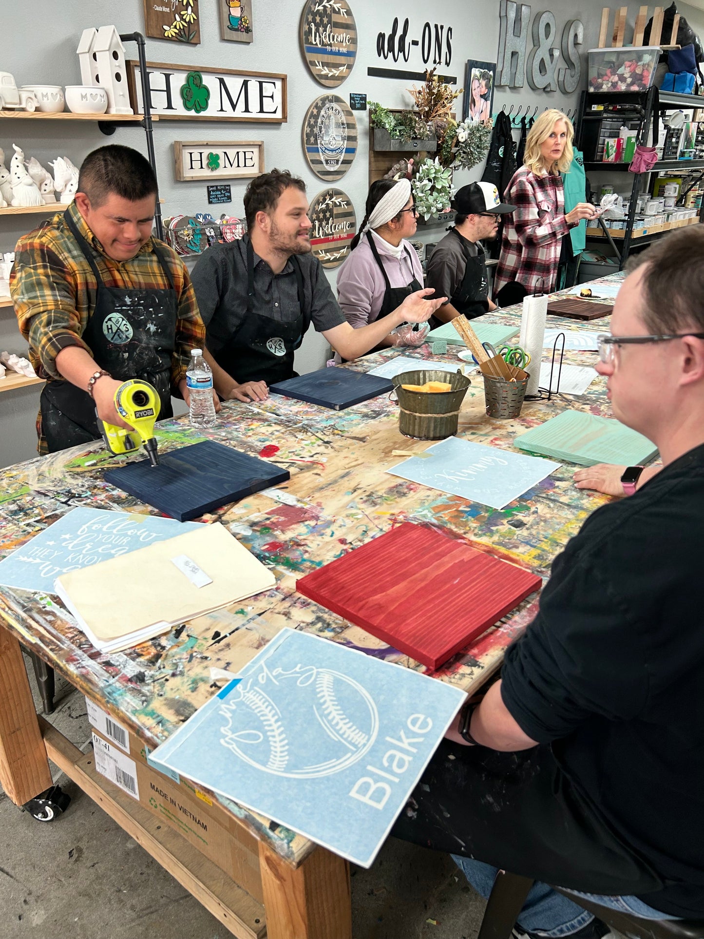 October Paint.Laugh.Create (a special class for special needs)