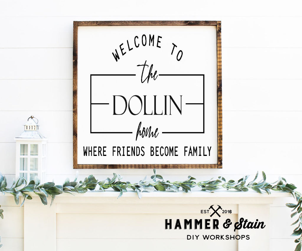 Square framed signs