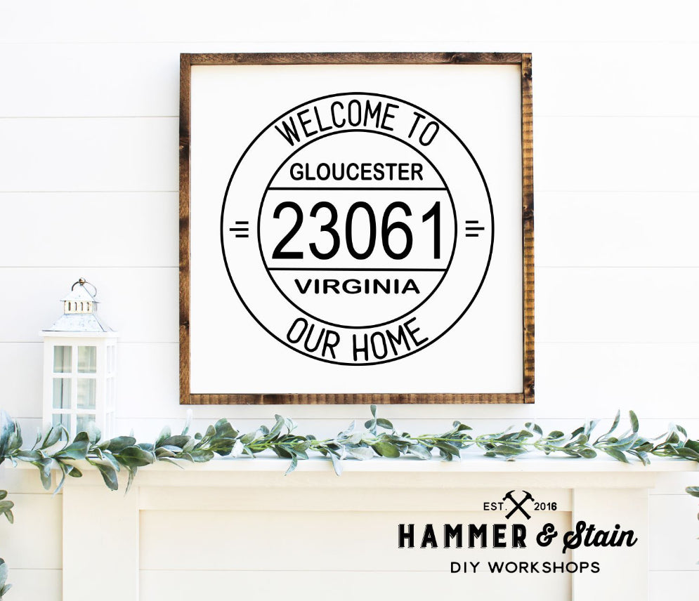 Square framed signs