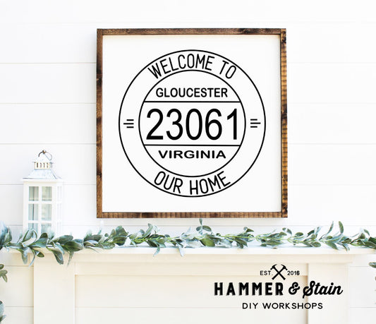 Square framed signs