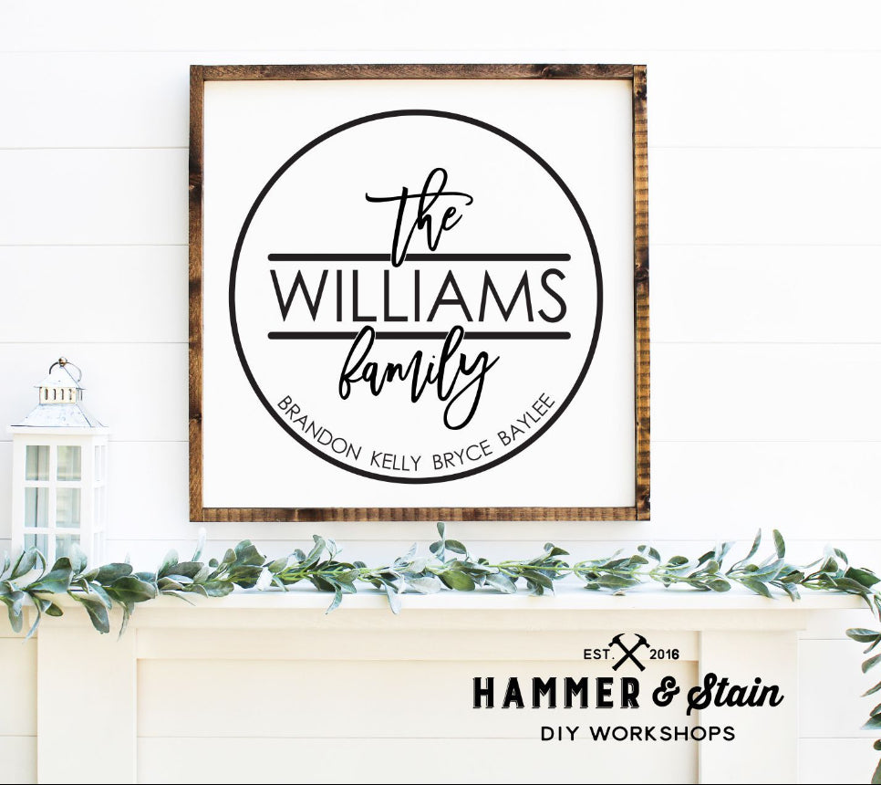 Square framed signs