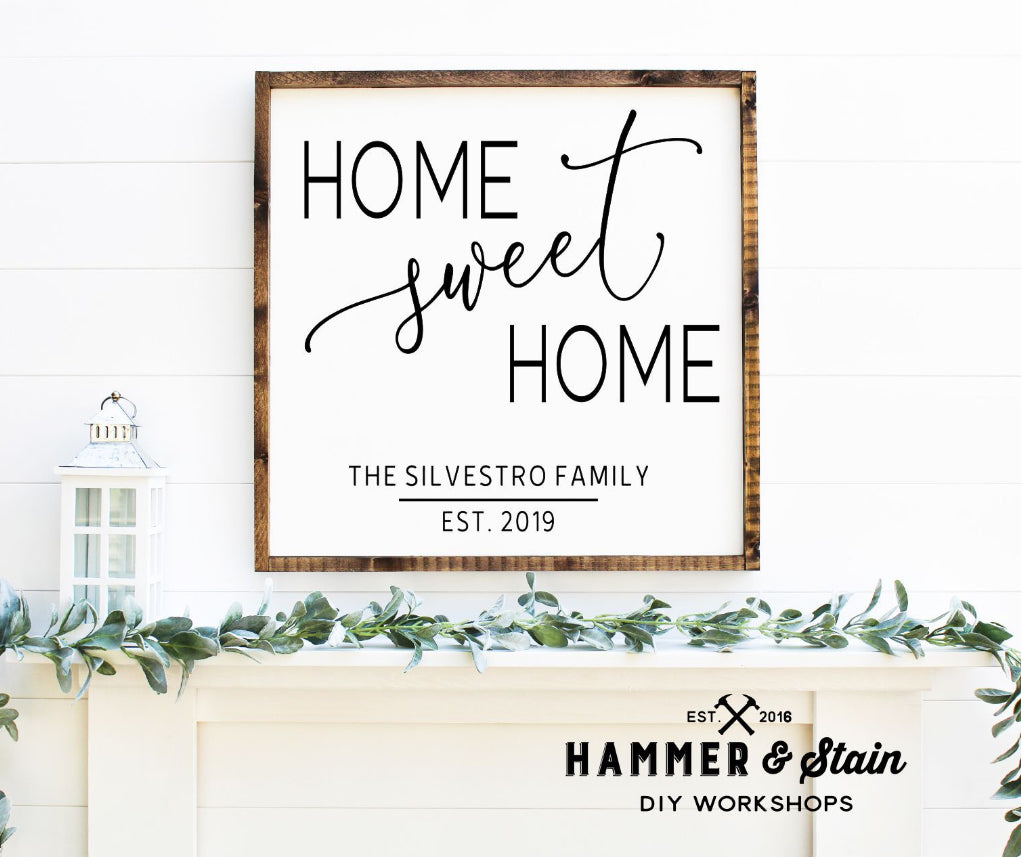 Square framed signs