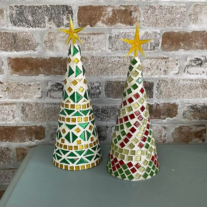 Mosaic Tile Christmas Trees