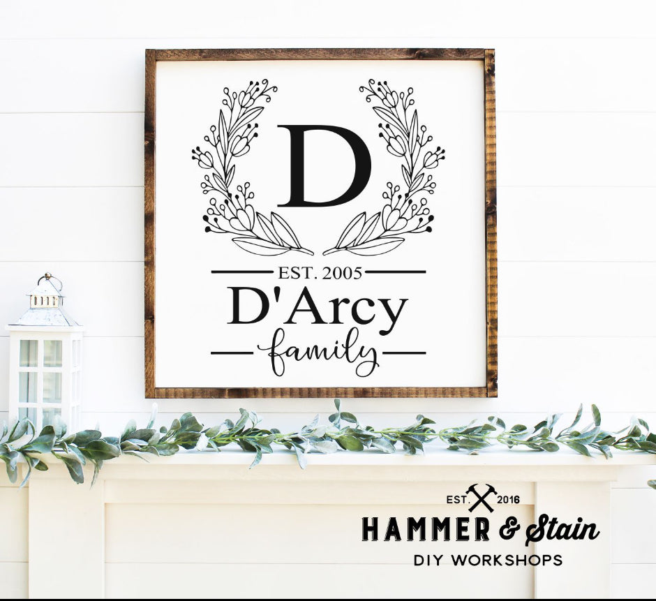Square framed signs