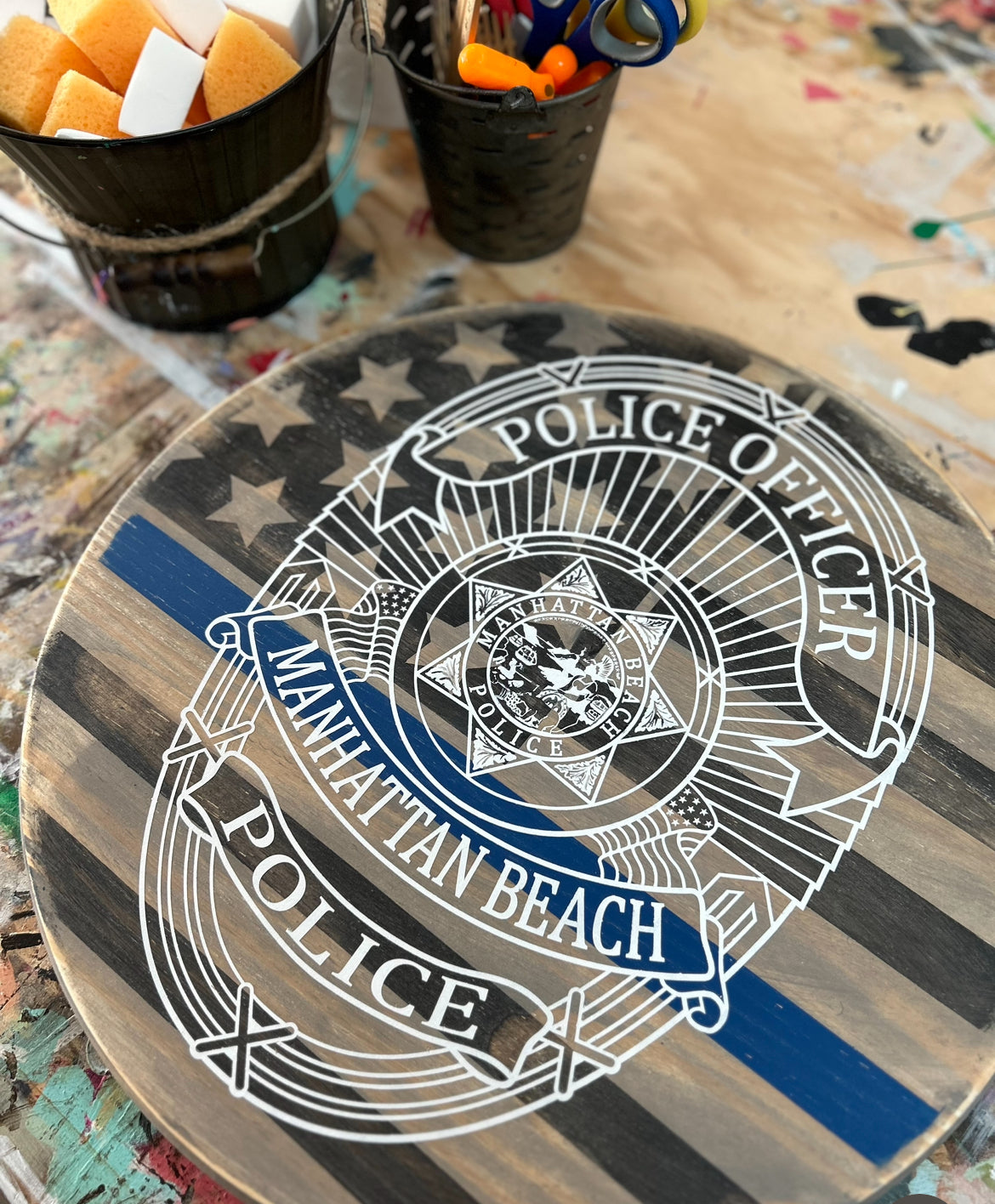 LEO/EMS/FIRE/MILITARY Badge round