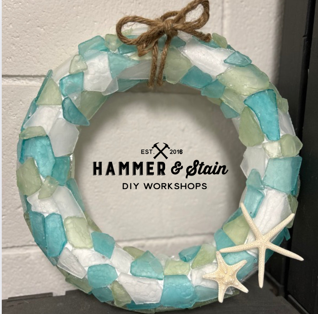 Seaglass Wreath