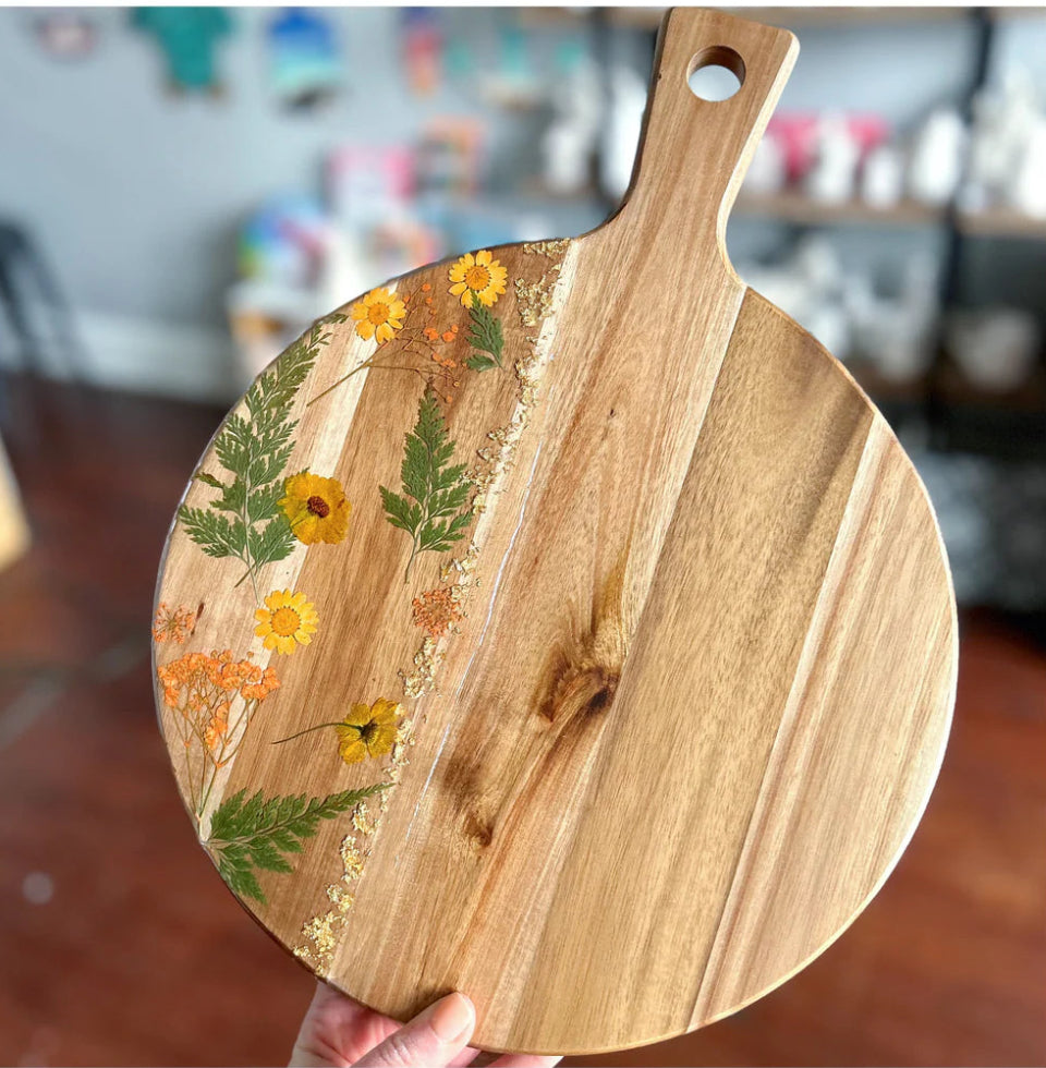 Pressed Flower Resin Boards