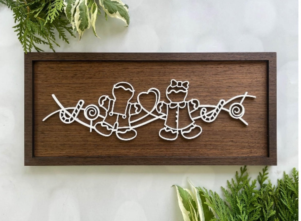 Framed Christmas Outline
