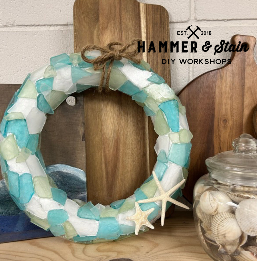 Seaglass Wreath