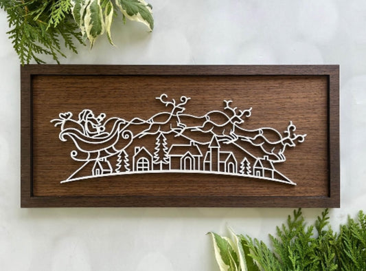 Framed Christmas Outline