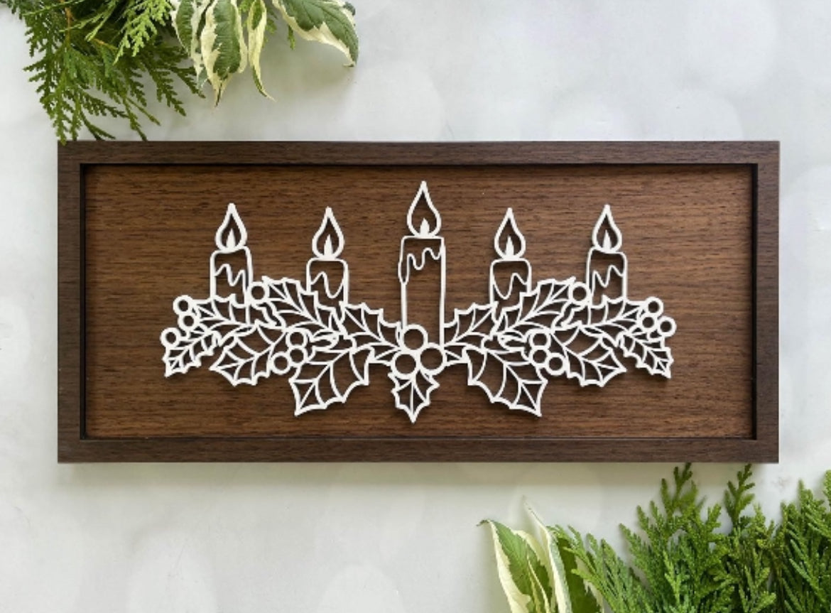 Framed Christmas Outline
