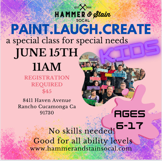 6/15/24-Paint.Laugh.Create (a special class for special needs KIDS)
