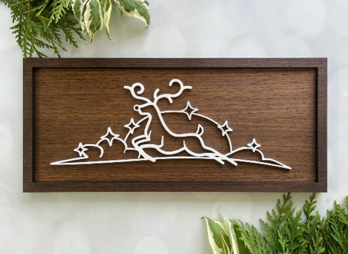 Framed Christmas Outline