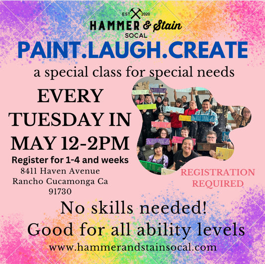 May Paint.Laugh.Create (a special class for special needs)