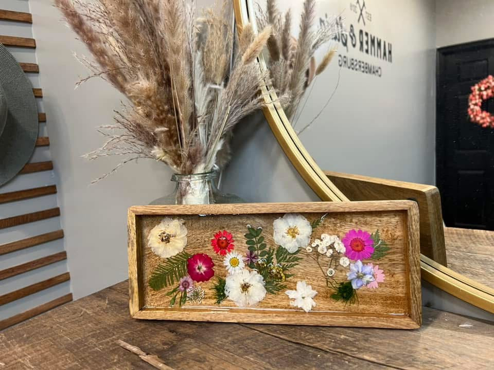 Pressed Flower Resin Boards