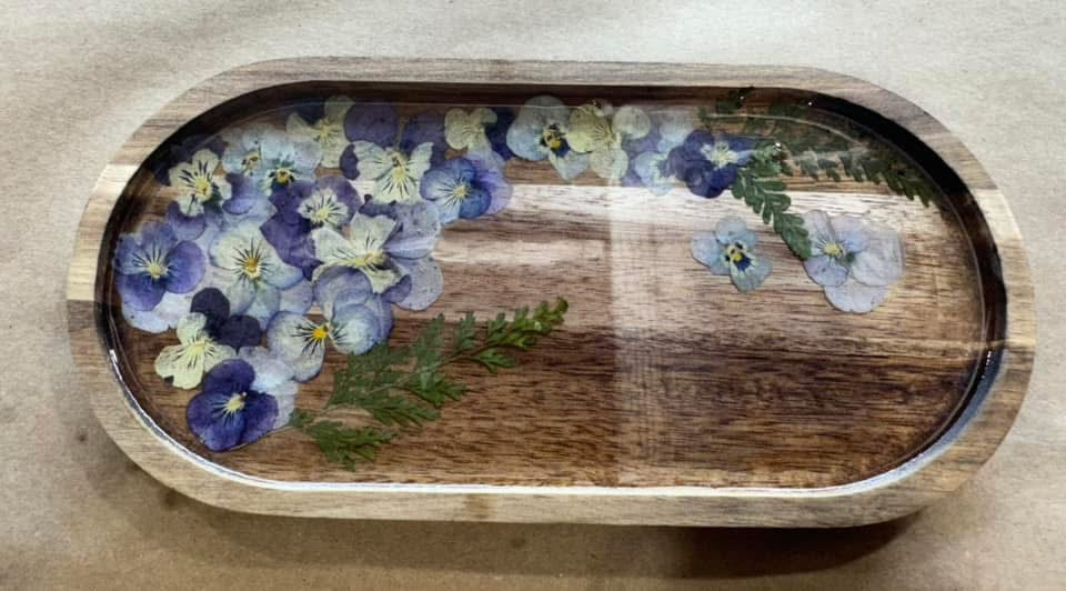 Pressed Flower Resin Boards