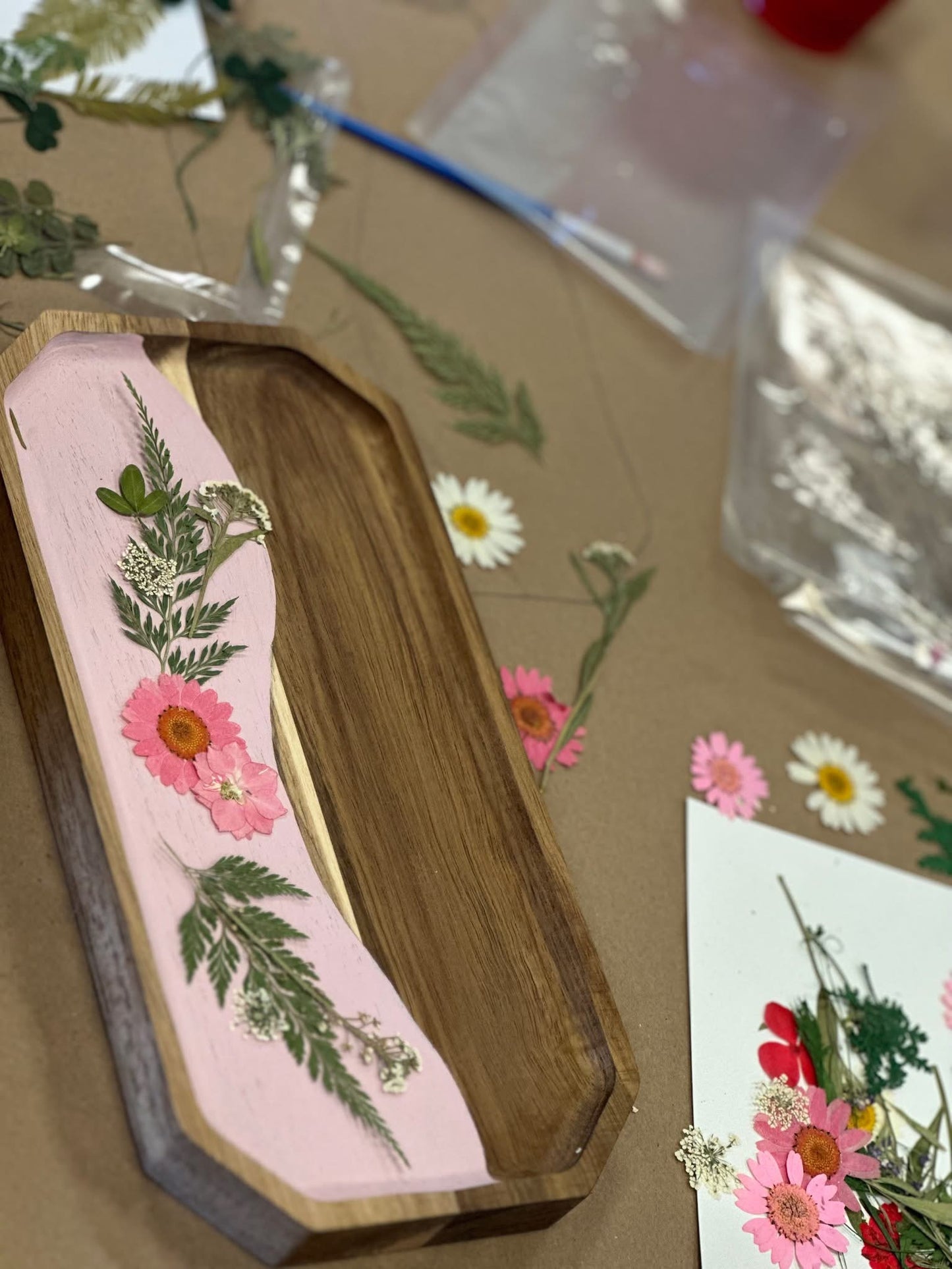 Pressed Flower Resin Boards