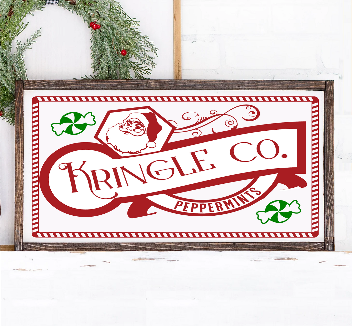 Christmas 12x24 framed signs