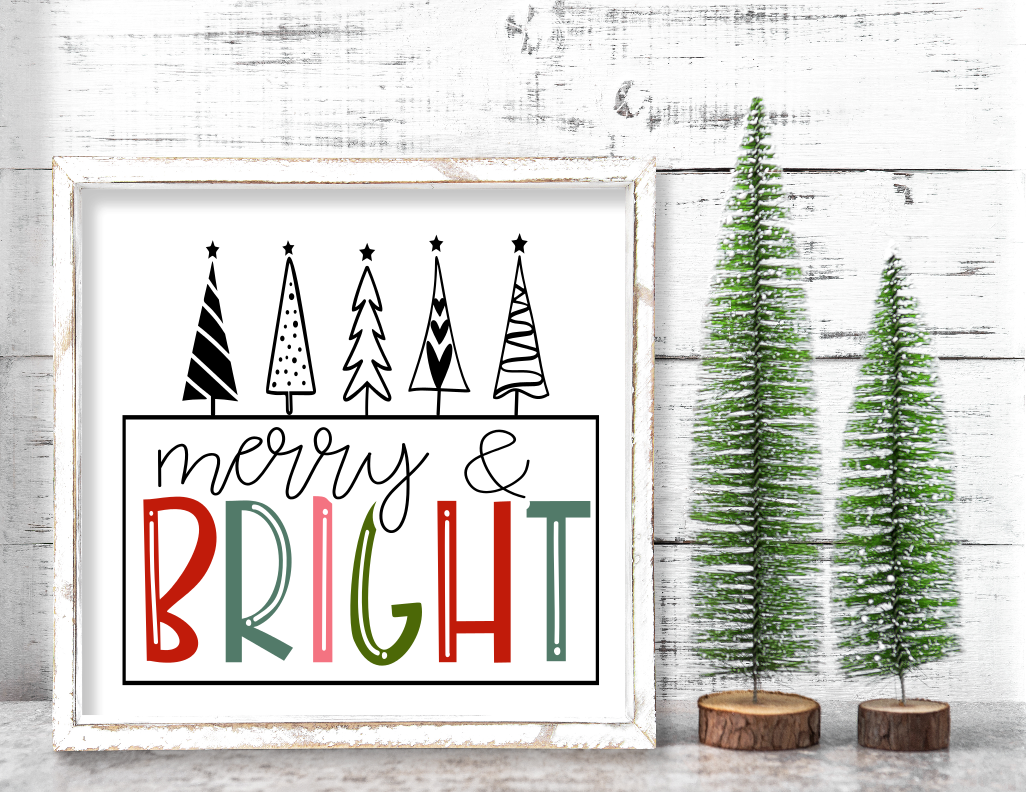Christmas 18x18 framed signs