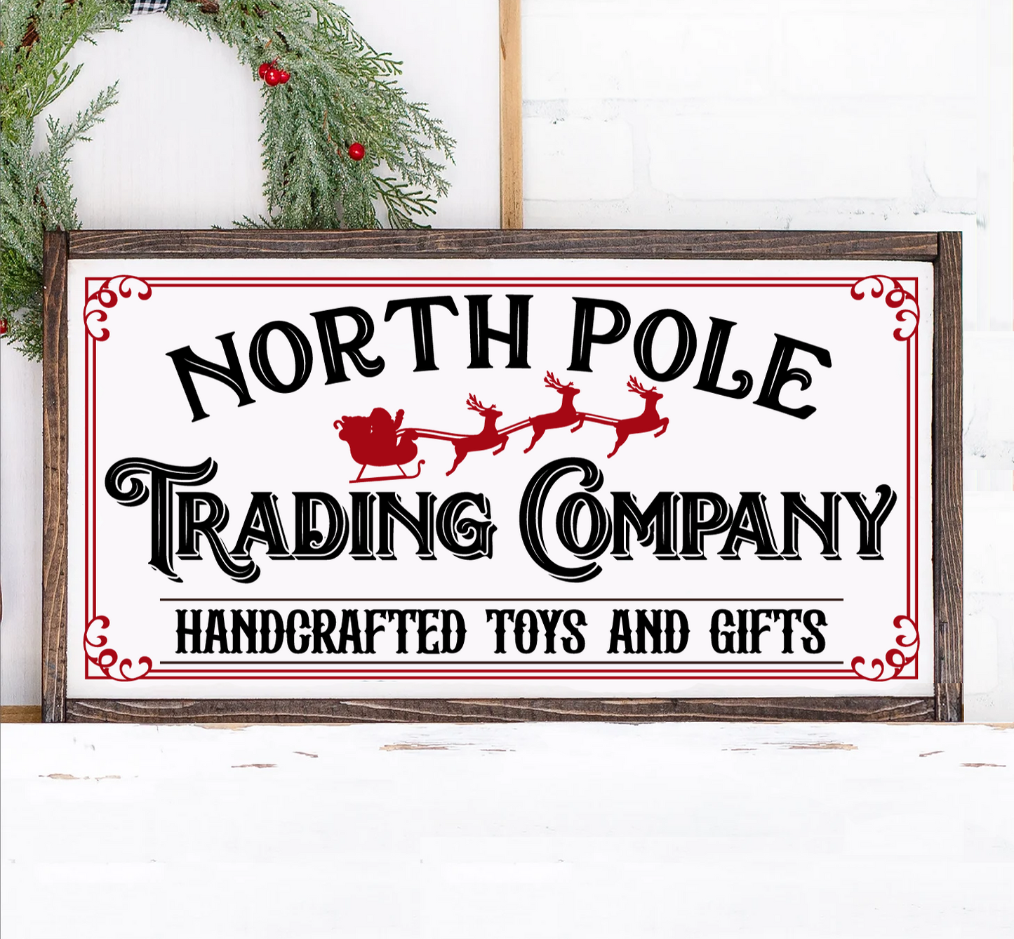 Christmas 12x24 framed signs