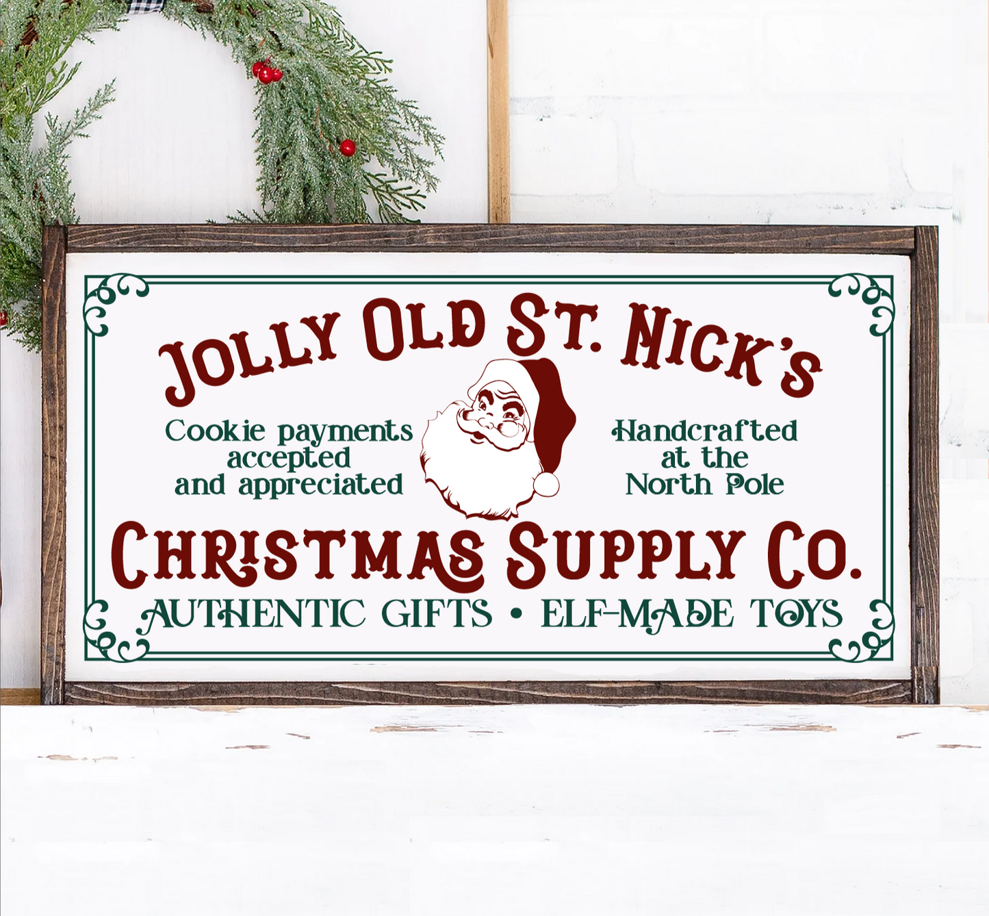 Christmas 12x24 framed signs