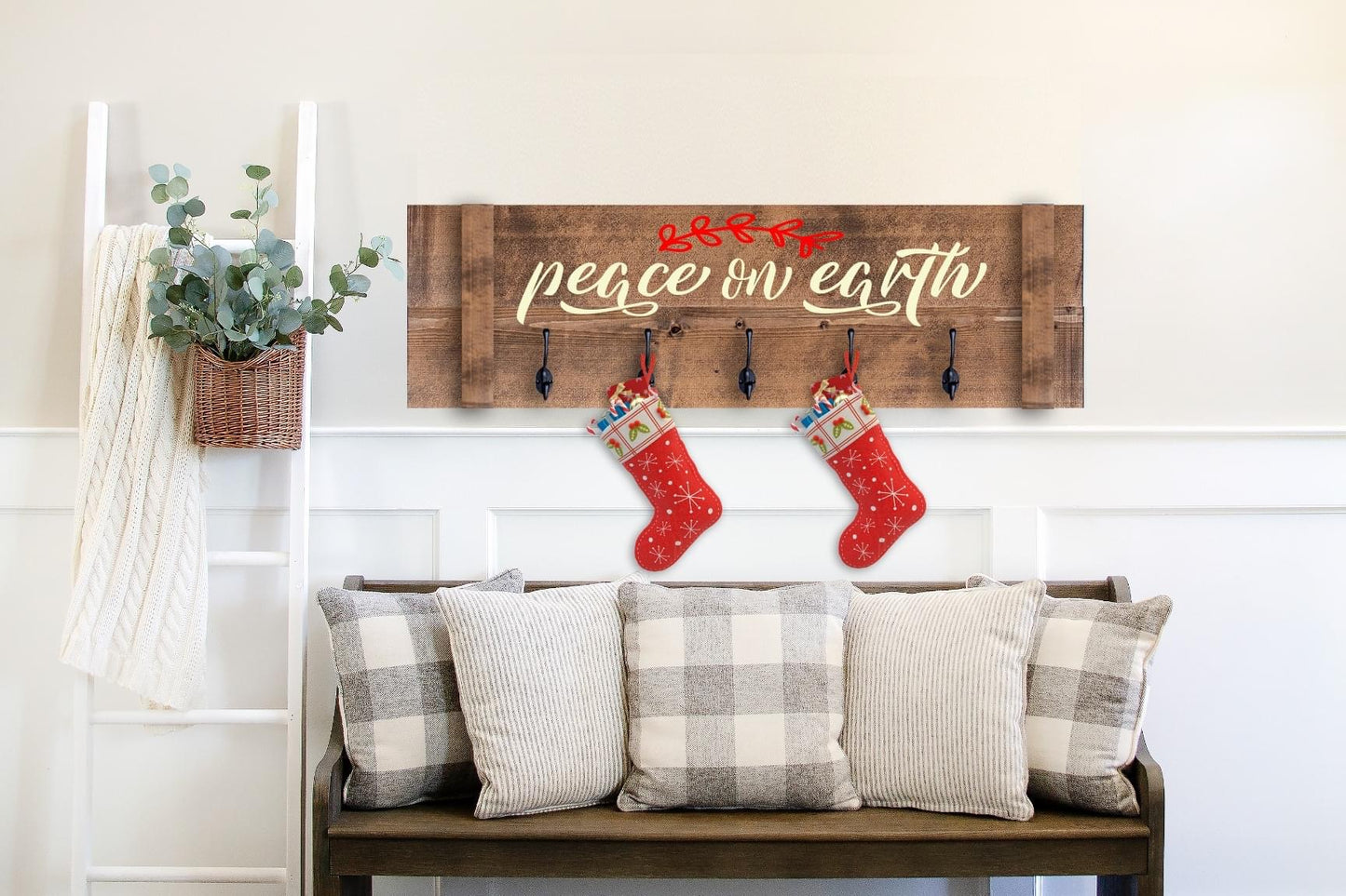 Rustic stocking holders