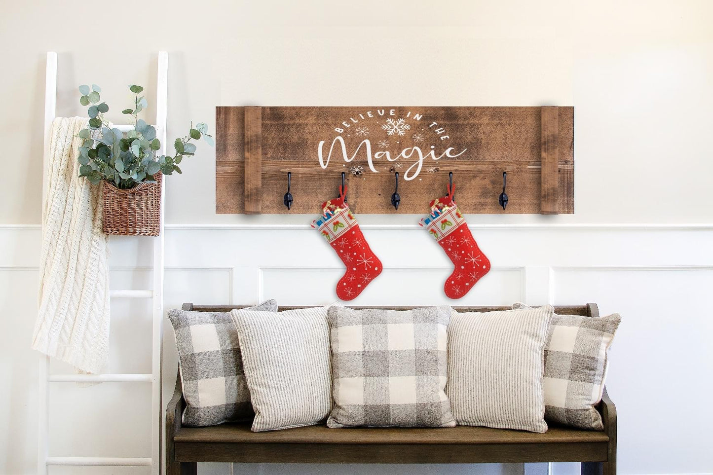 Rustic stocking holders
