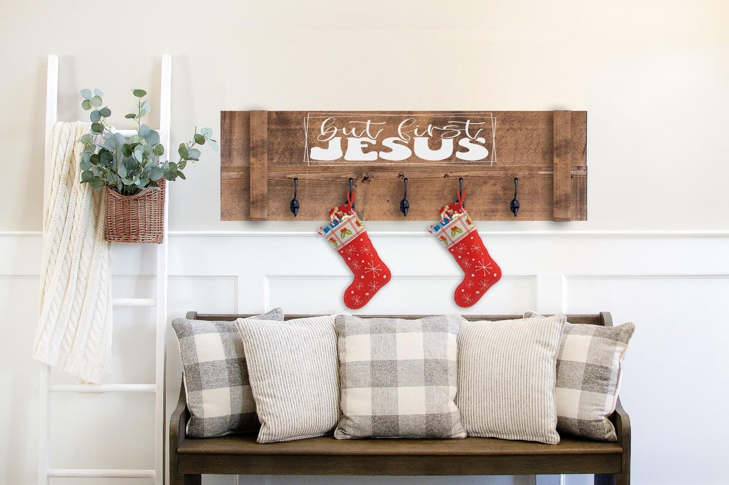 Rustic stocking holders