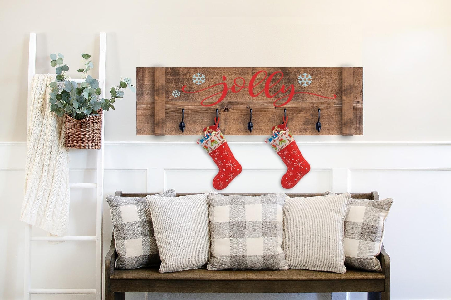 Rustic stocking holders
