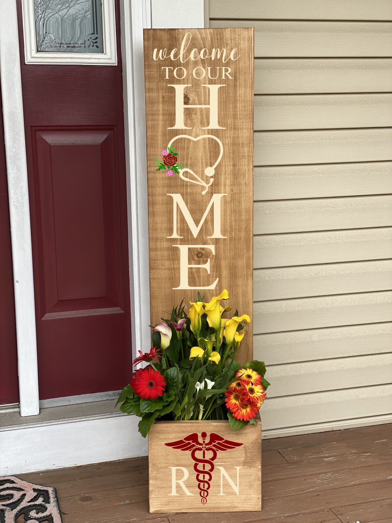 Porch Welcome Planter