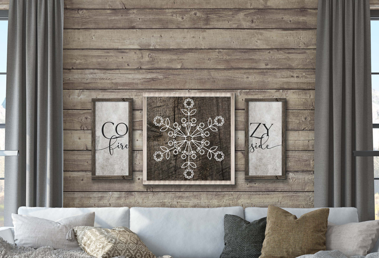 SILVER SNOWFLAKE TRIO