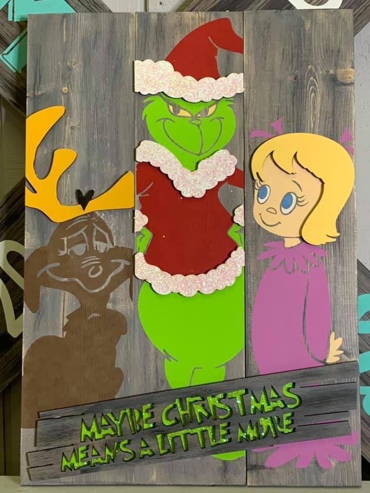 3D Christmas pallet boards