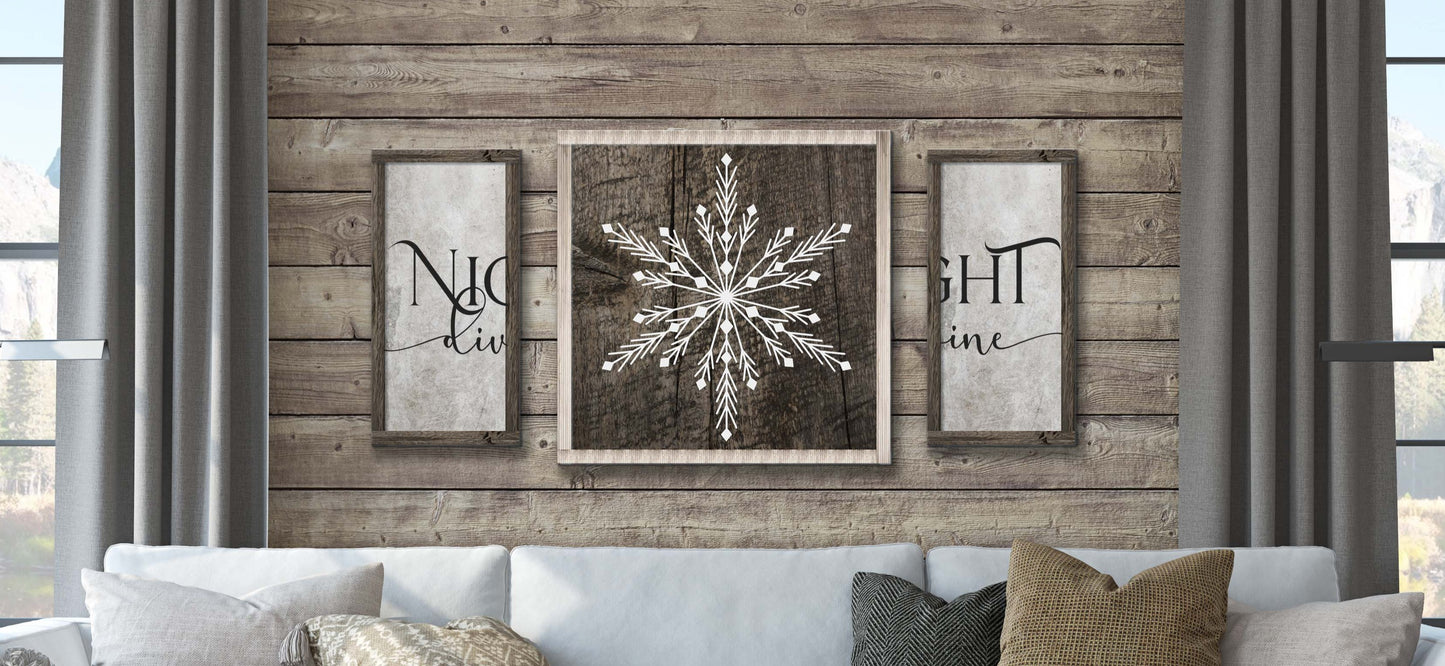 SILVER SNOWFLAKE TRIO