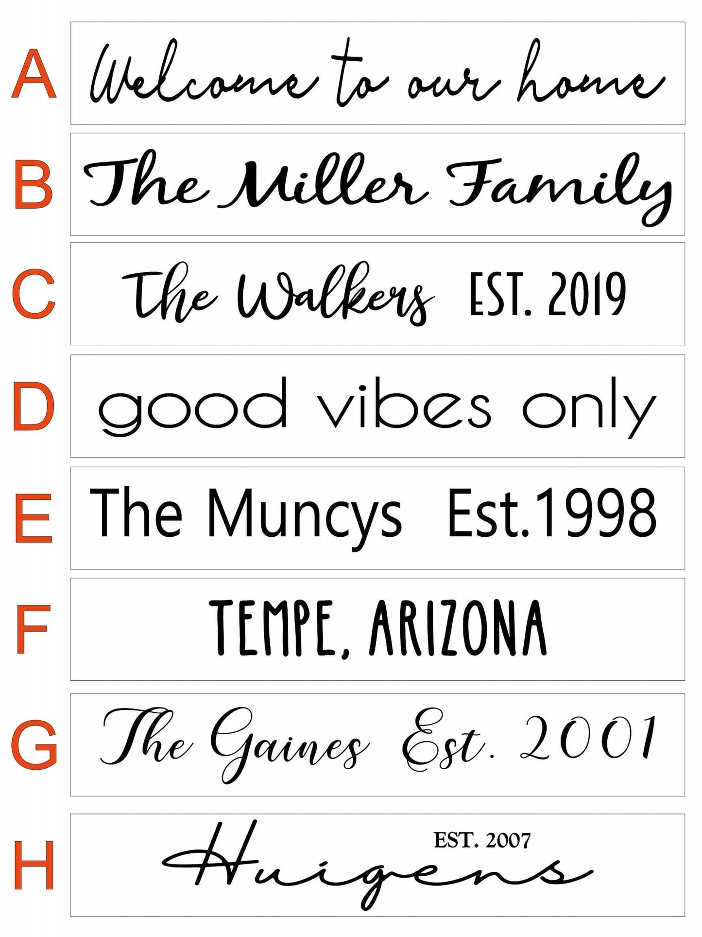 Prints & Patterns Specialty Signs