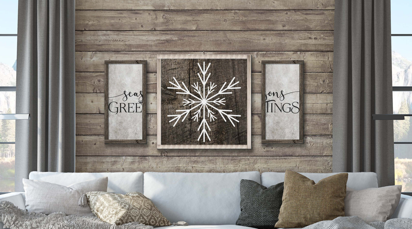 SILVER SNOWFLAKE TRIO