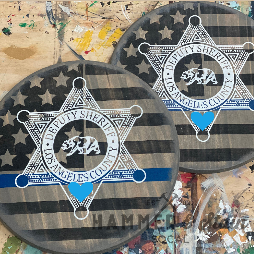 LEO/EMS/FIRE/MILITARY Badge round