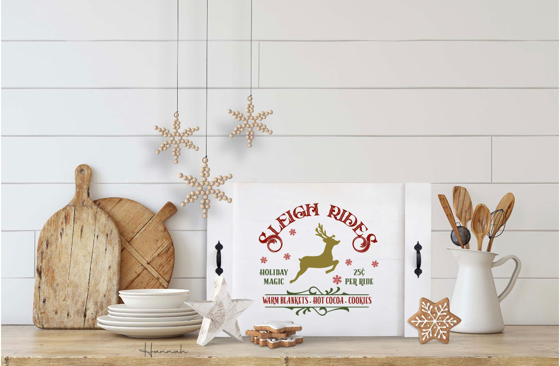 Christmas Farmhouse Tray