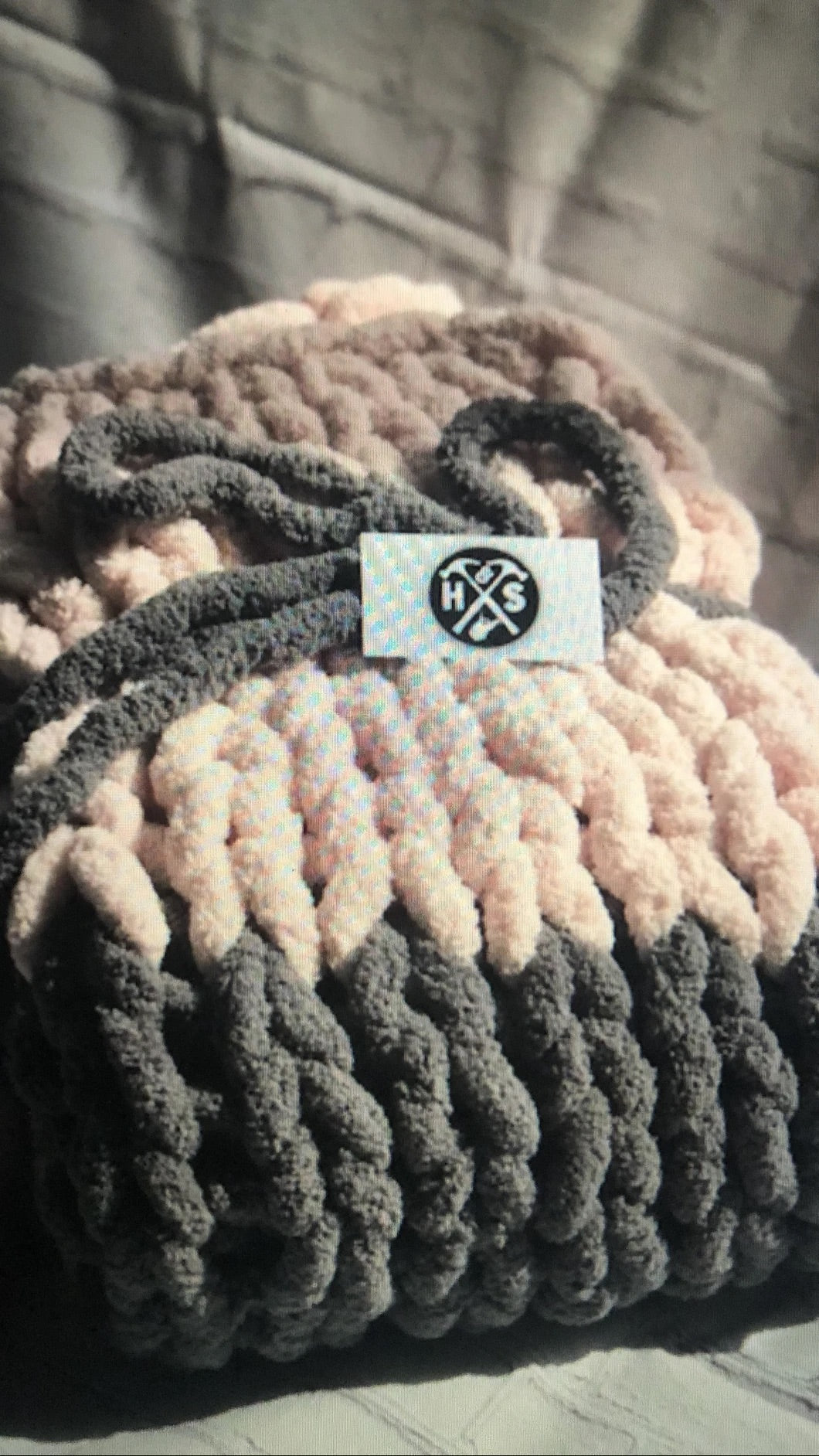 chunky knit blanket