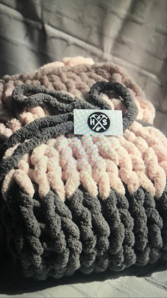 chunky knit blanket