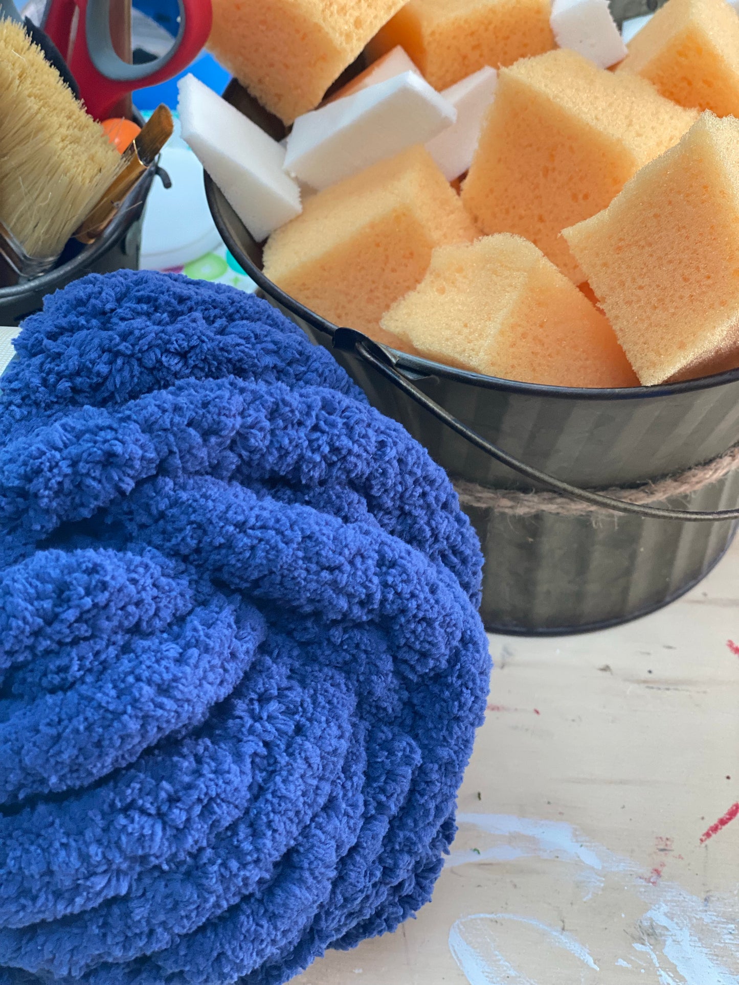 chunky knit blanket