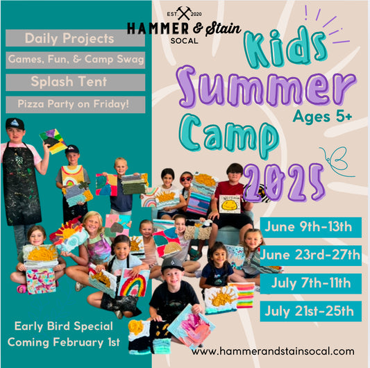 WEEKLY Summer Art Camp for Kids Ages 5+