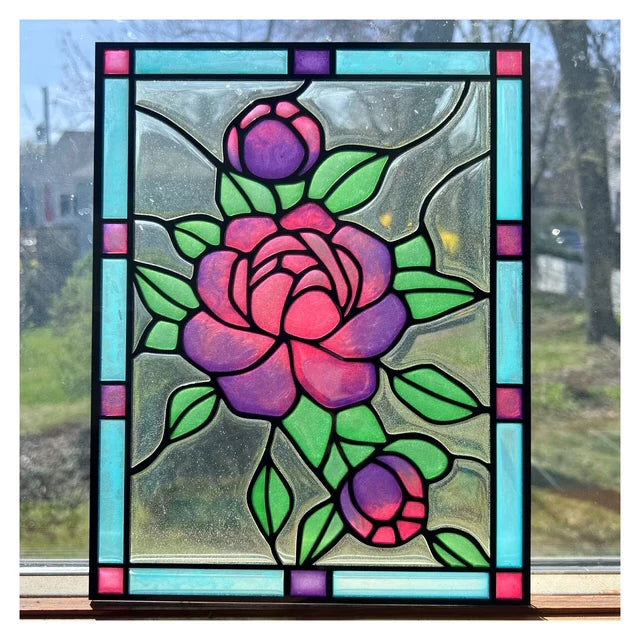 Faux Stained Glass Sun Catchers
