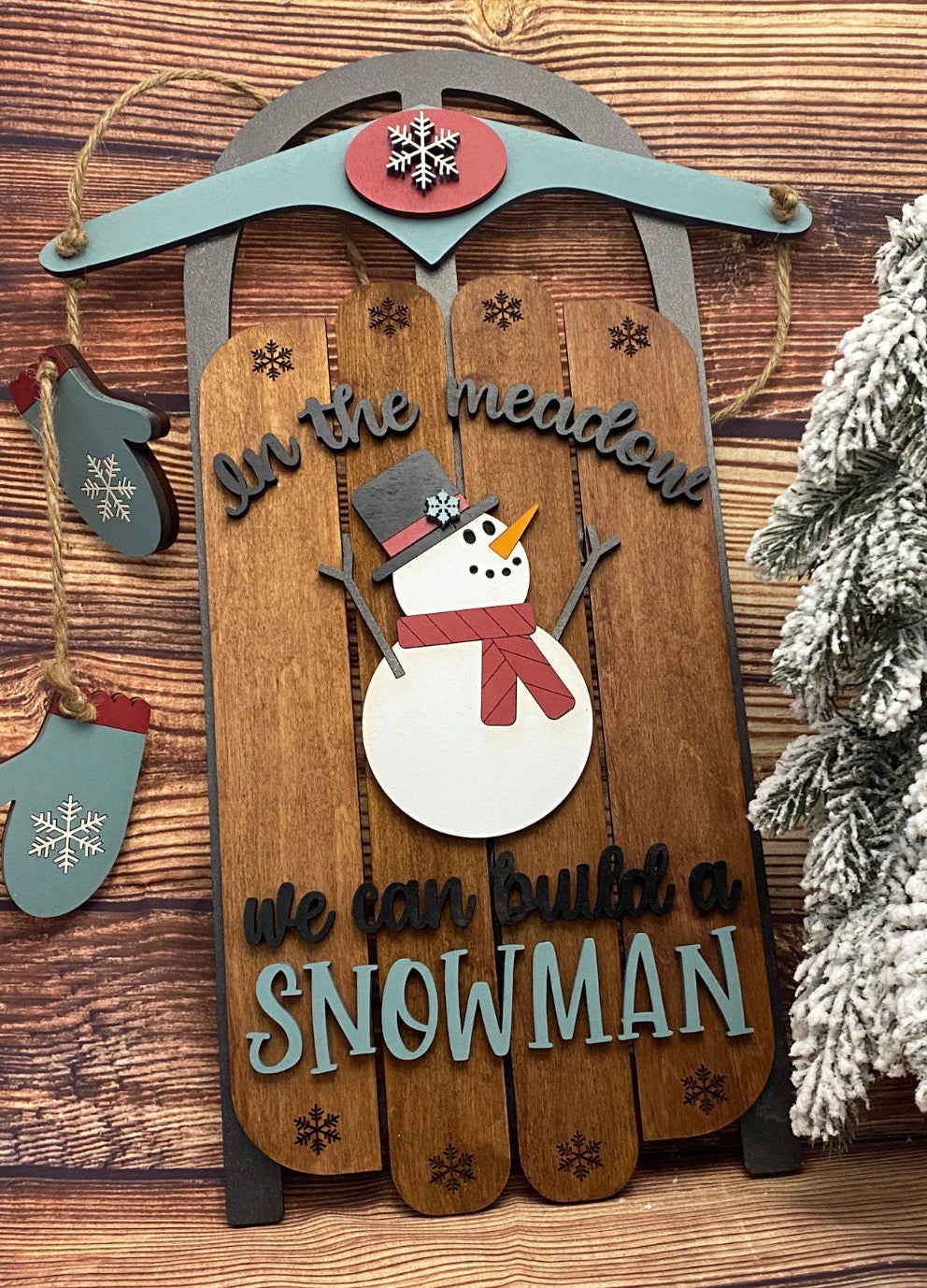 Christmas Door hanger sleds