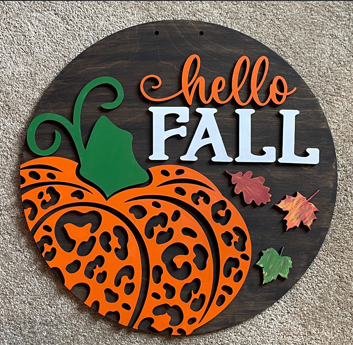 small 3D Fall Doorhangers-10/9/24