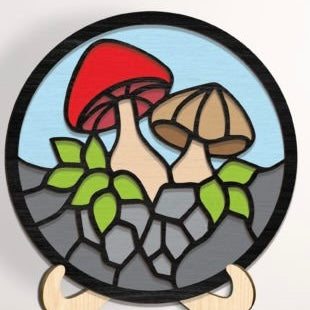Faux Stained Glass Sun Catchers