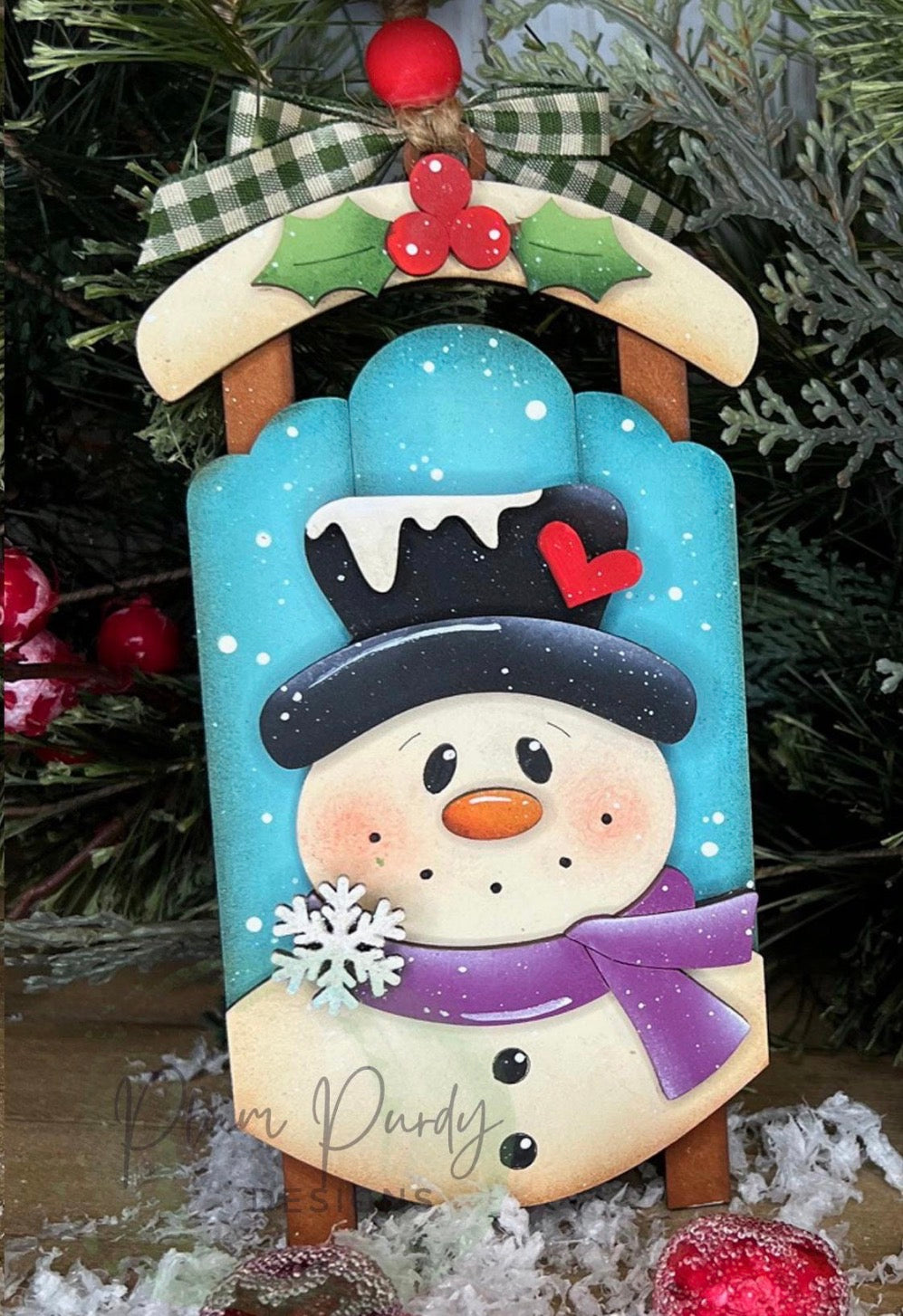 Christmas Door hanger sleds