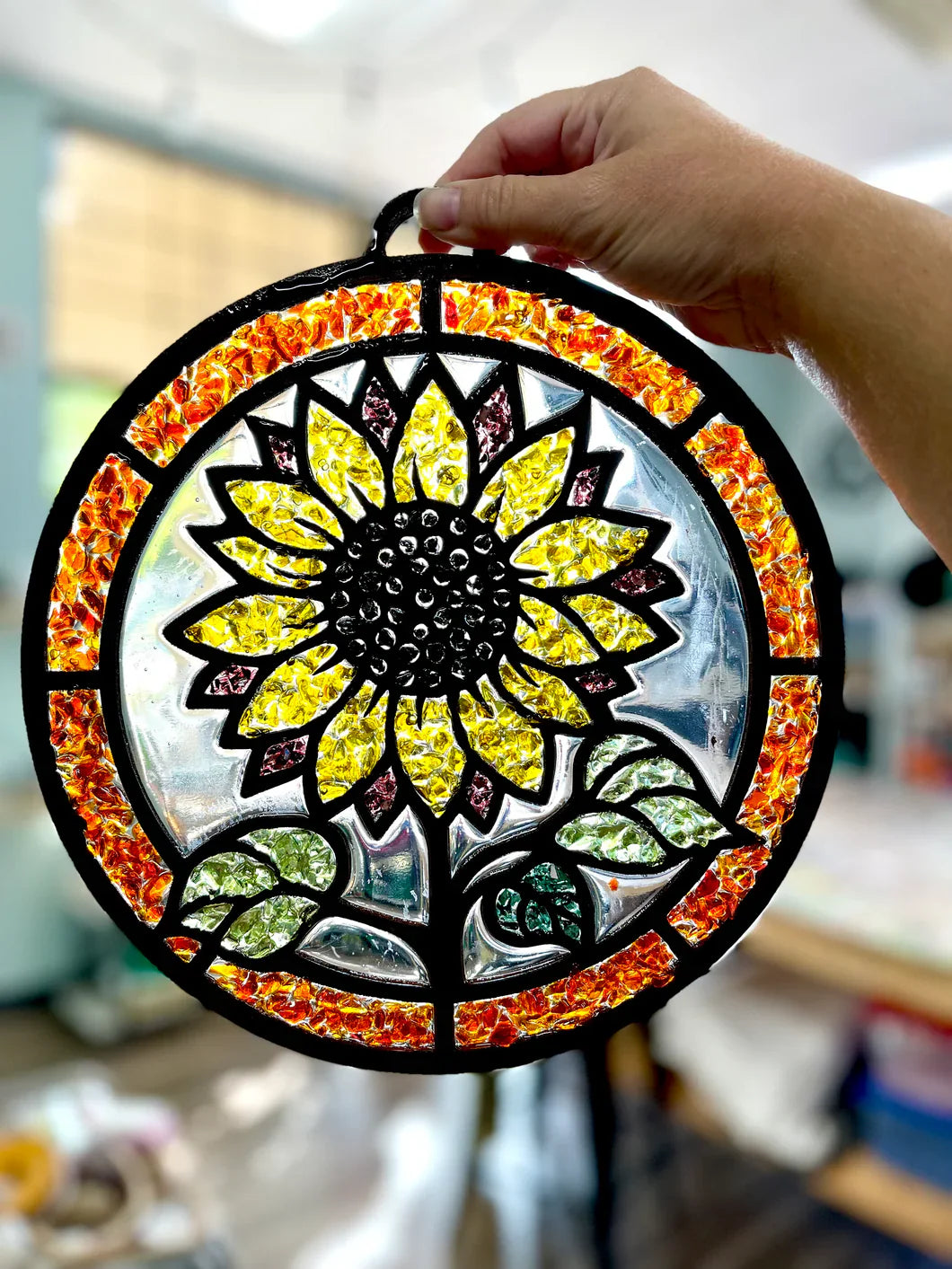 Faux Stained Glass Sun Catchers