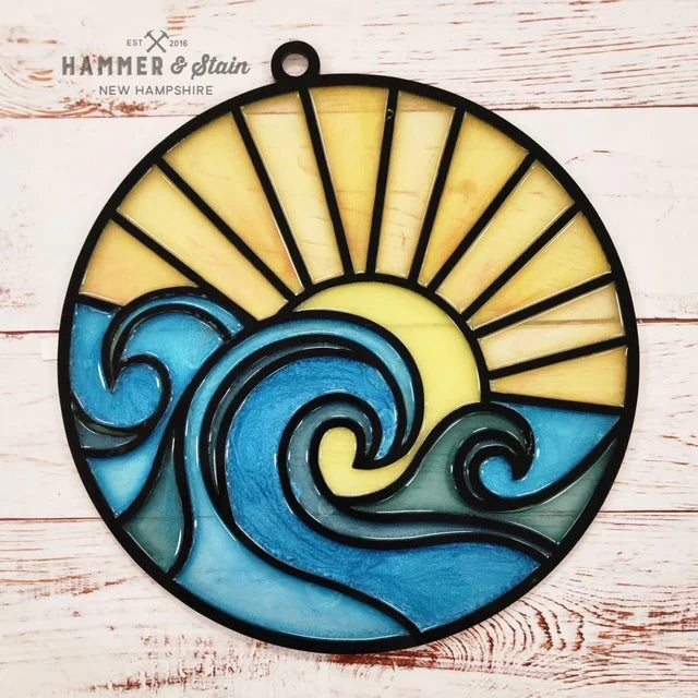 Faux Stained Glass Sun Catchers