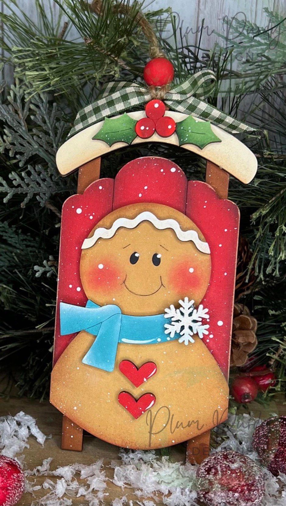 Christmas Door hanger sleds