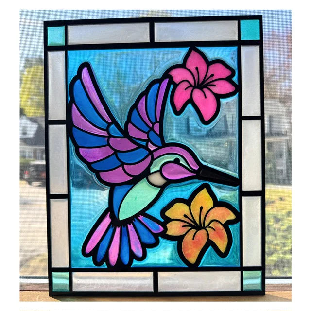 Faux Stained Glass Sun Catchers